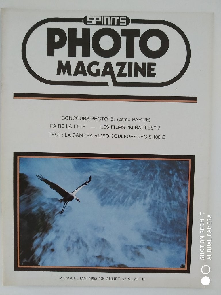 SPINN'S PHOTO MAGAZINE (3e année n 5) 05/1982., Enlèvement ou Envoi, Comme neuf, Sports et Loisirs