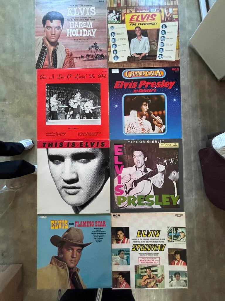+/- 150 LP’s van Elvis, Enlèvement, Comme neuf