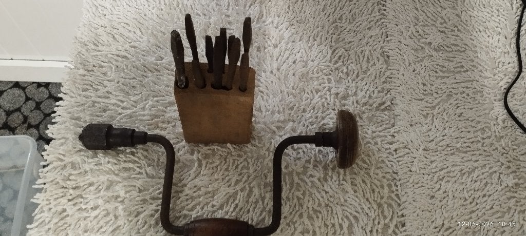 Antieke handboor, Antiquités & Art, Antiquités | Outils & Instruments, Enlèvement
