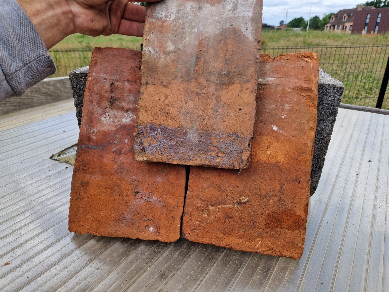 Tegelpannen, Doe-het-zelf en Bouw, Dakpannen en Dakbedekking, Ophalen, Gebruikt, 15 m² of meer, Dakpannen