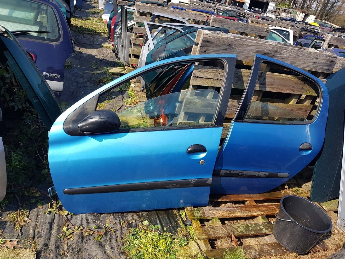 Peugeot 206 portieren links voor links achter bj 98 tot 2006, Auto-onderdelen, Gebruikt, -, Deur, -