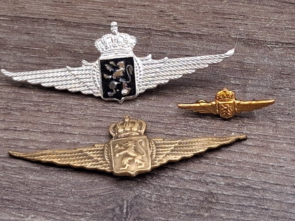 Embleem Belgische luchtmacht, Verzamelen, Verzenden, Luchtmacht, Lintje, Medaille of Wings