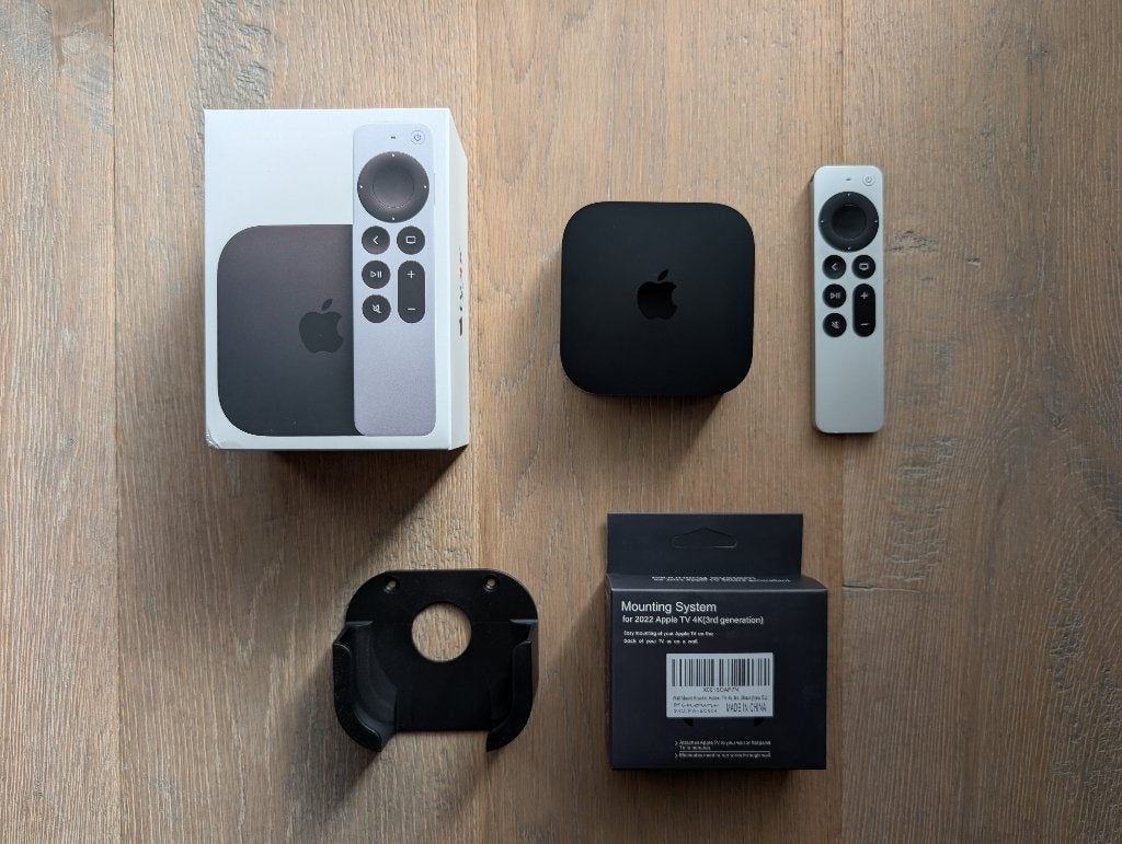 Apple TV 4K met muurbeugel, Ophalen of Verzenden, Zo goed als nieuw, HDMI, Minder dan 500 GB