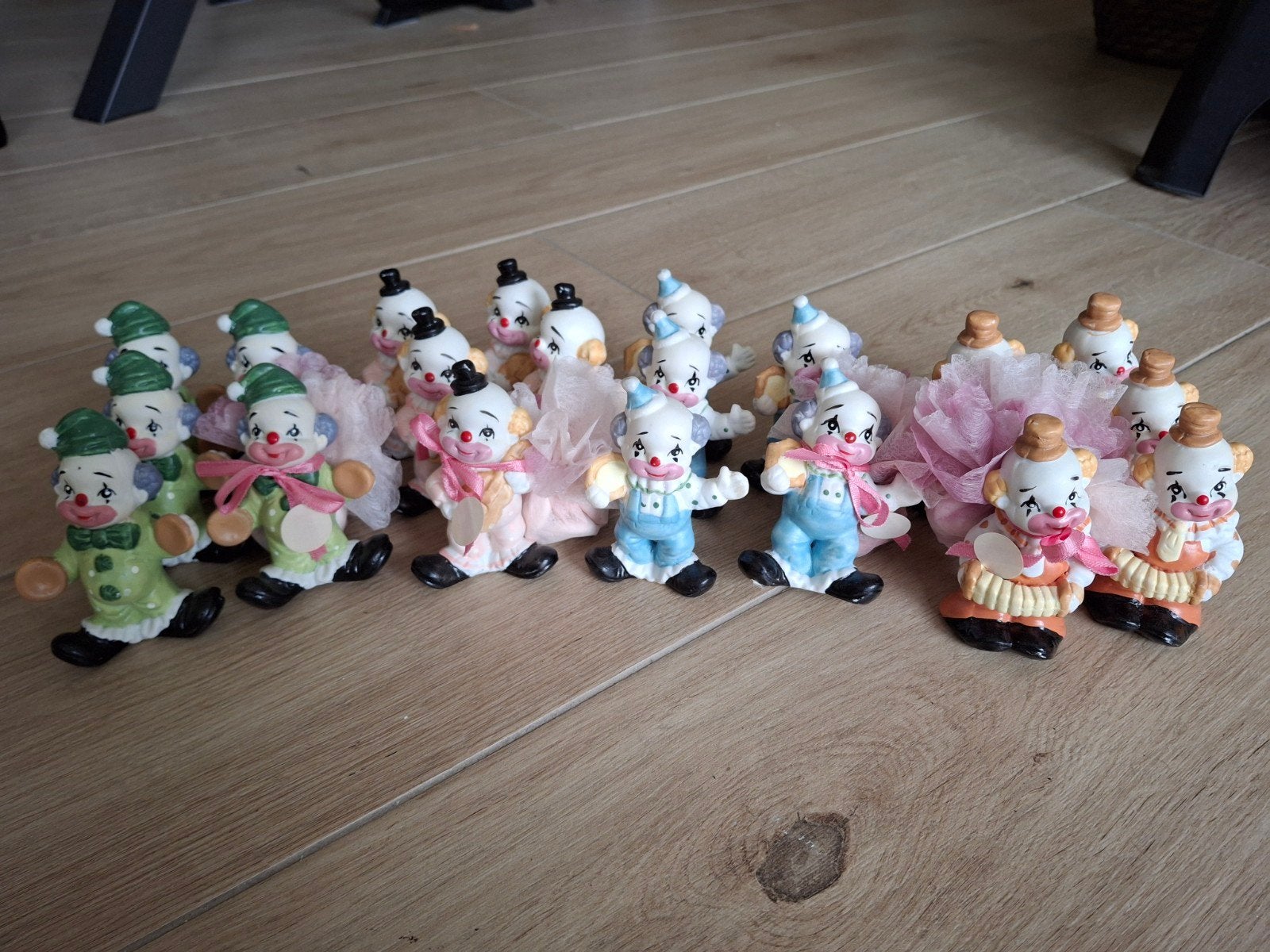 Vintage keramische, muzikale clowntjes, Ophalen