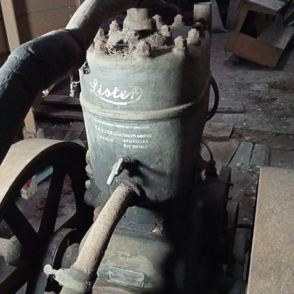 Oude Lister-motor, Ophalen, Gebruikt, Benzinemotor, Minder dan 1400 rpm