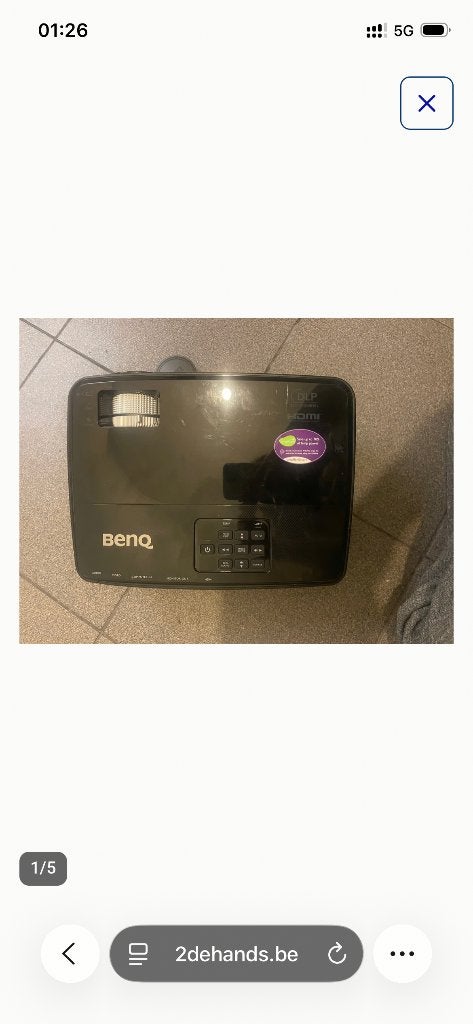 Beamer benq, TV, Hi-fi & Vidéo, Envoi, Comme neuf, Benq