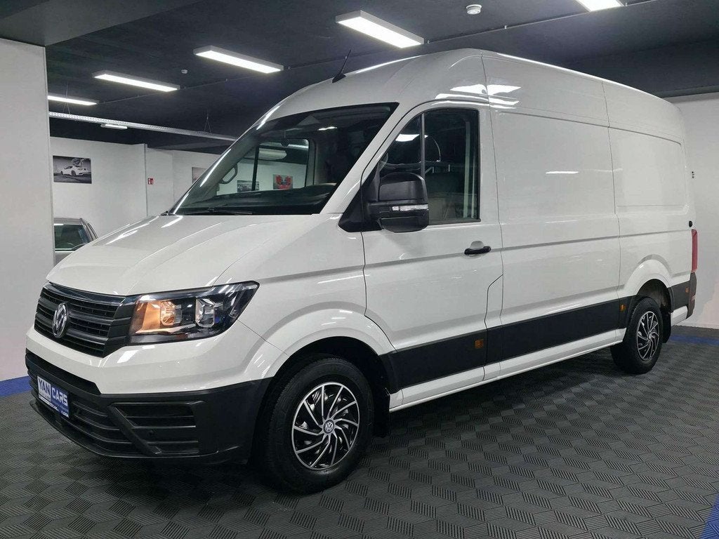 Volkswagen Crafter L3H3 • BOITE AUTO • CUIR • CARPLAY, Gebruikt, 4 cilinders, Volkswagen, Wit