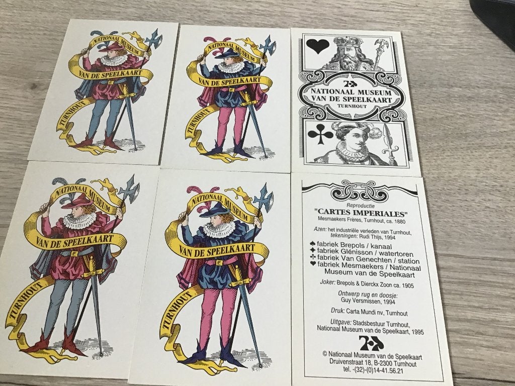 jokers nationaal museum Thurnhout 6 verschillende, Ophalen of Verzenden, Zo goed als nieuw, Joker(s)