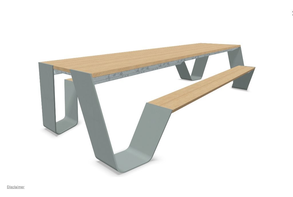 EXTREMIS HOPPER 300cm tuintafel picknicktafel IROKO hardhout
