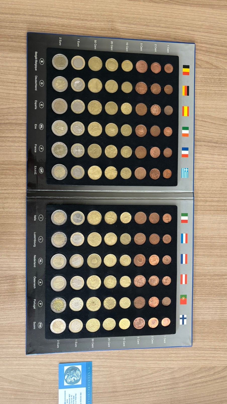 Euro collection 12 landen in boek, Postzegels en Munten, Ophalen