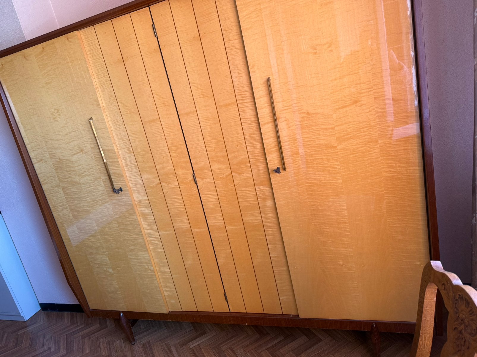 Retro slaapkamer ( zonder krassen), Huis en Inrichting, Kasten | Roldeurkasten en Archiefkasten, Ophalen, Zo goed als nieuw