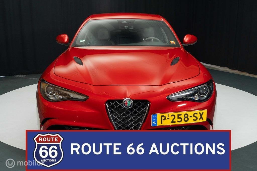 Alfa Romeo Giulia Quadrifoglio | 2019 | Route 66 Auctions, Auto's, Alfa Romeo, Gebruikt, Zwart, Bedrijf, Handgeschakeld