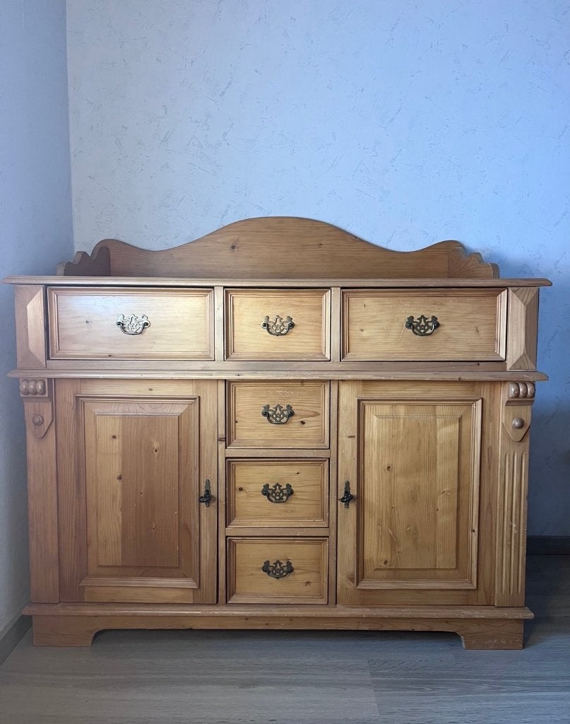 Prachtig massief grenen buffetkast / dressoir, merk Kilofa, Antiek en Kunst, Antiek | Meubels | Kasten, Ophalen
