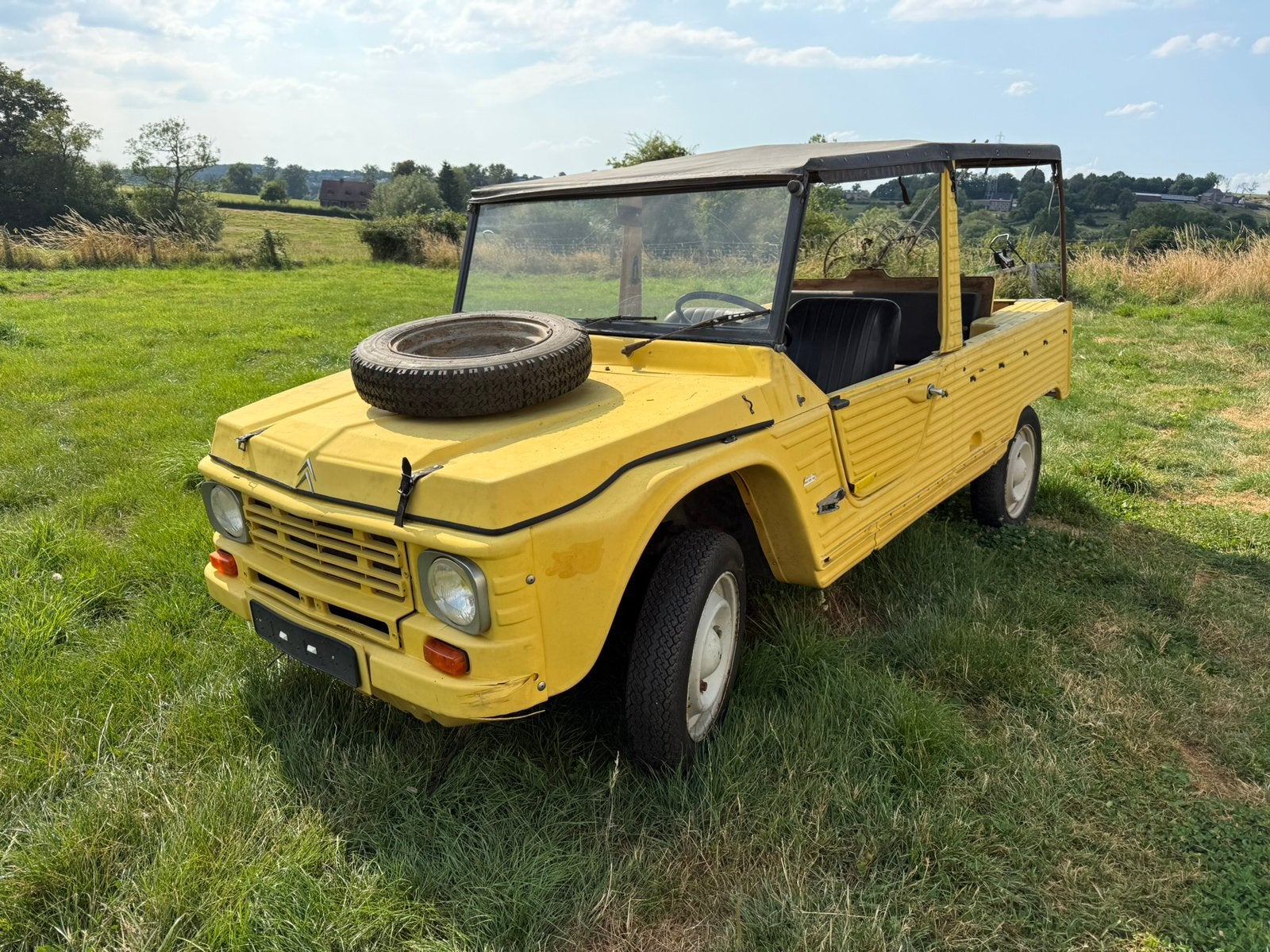 Citroën Méhari(4 Places)Châssis/Tubulaires Saine À restaurer, Autos, Achat, Entreprise, Boîte manuelle, Noir