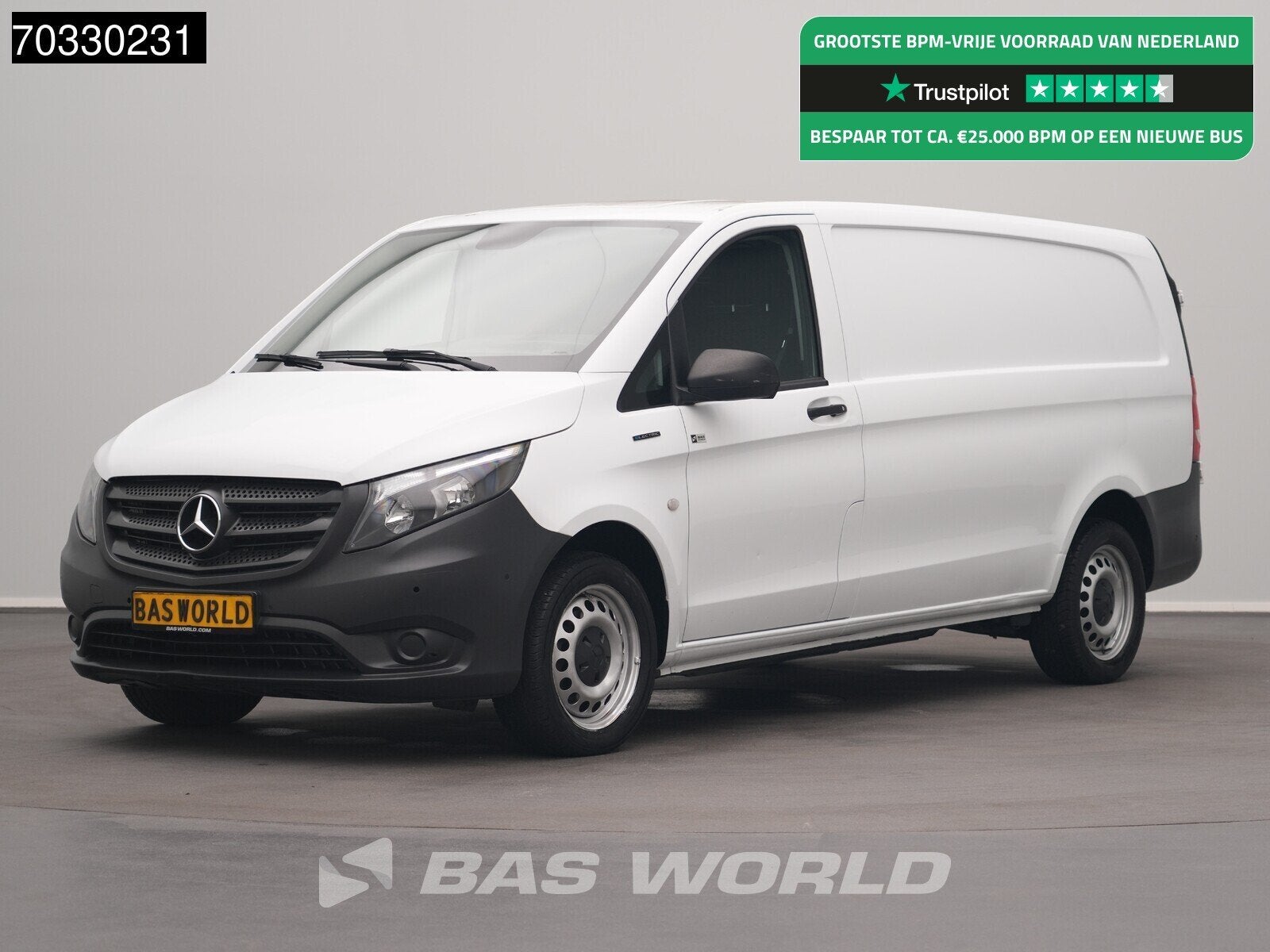 Mercedes eVito Elektrisch 41kWh 150km WLTP L3H1 Airco Camera, Auto's, Automaat, Stof, Gebruikt, Euro 6