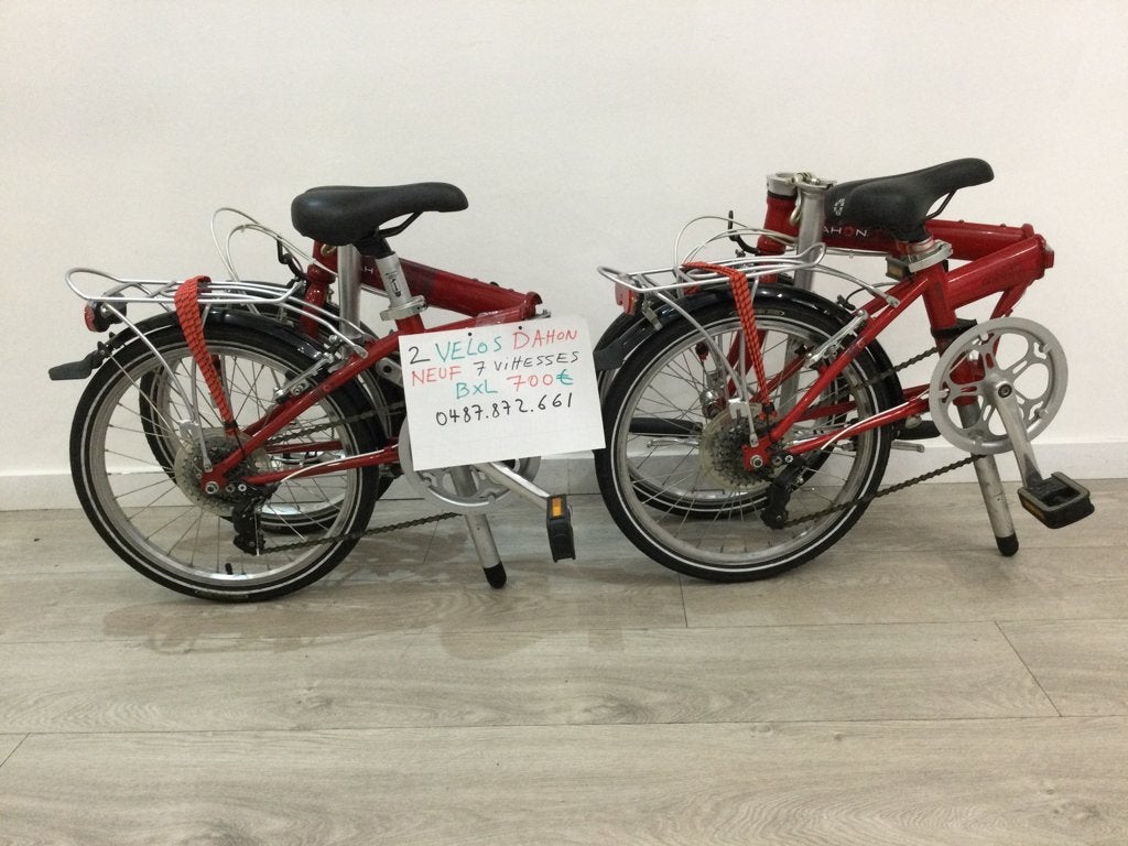 2 Vélo Dahon ——— a Bxl, Vitesses, Frein sur jante, Comme neuf, Enlèvement