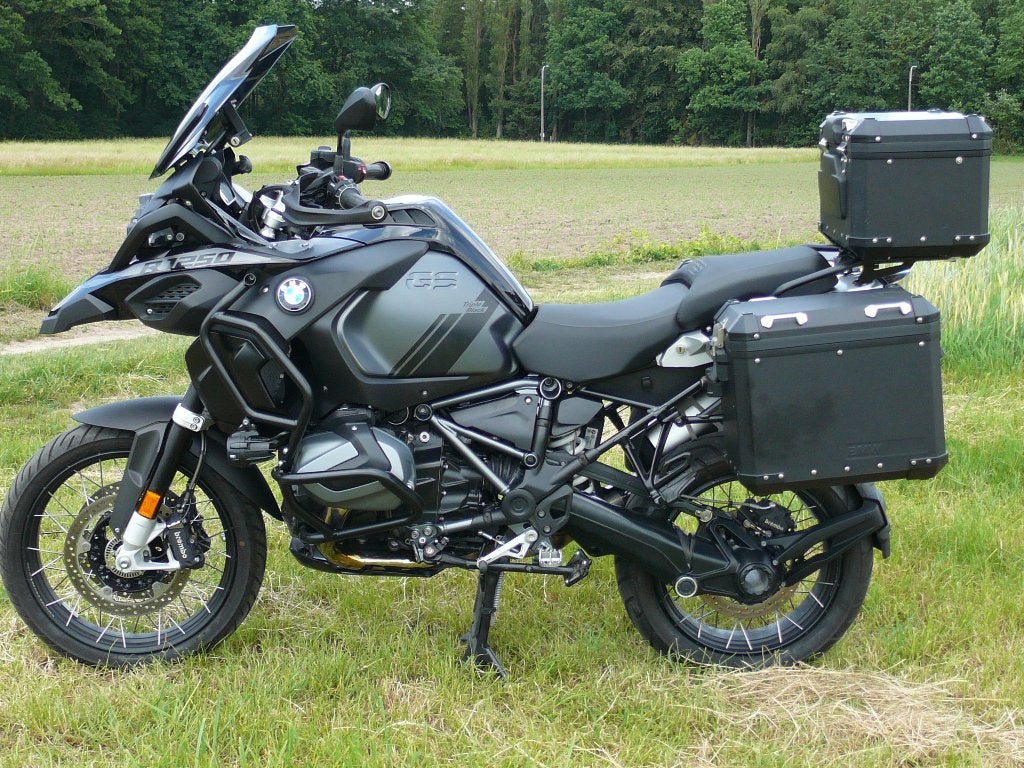 BMW R 1250 GS ADVENTURE FULL BLACK, Motoren, 2 cilinders, Occasion, 1254 cc, Handvatverwarming
