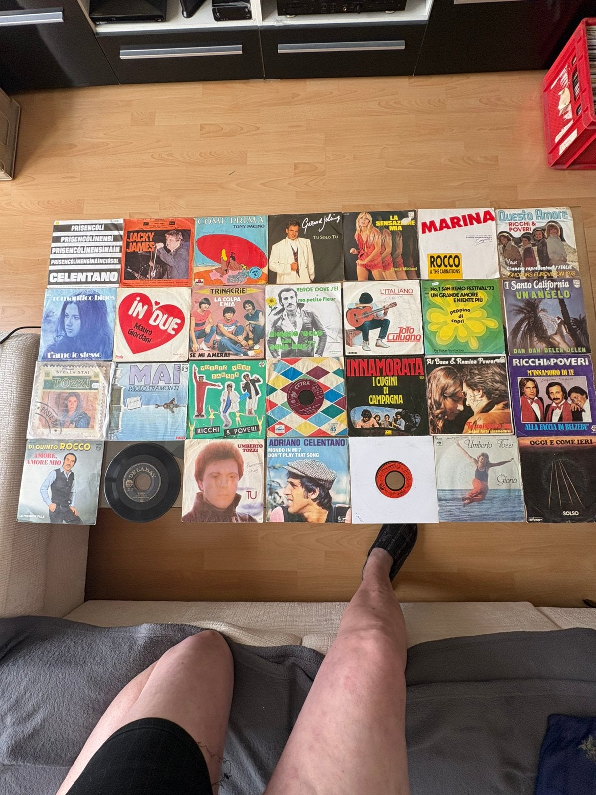 Vinyles 45 tours italiens, CD & DVD, Enlèvement, Comme neuf
