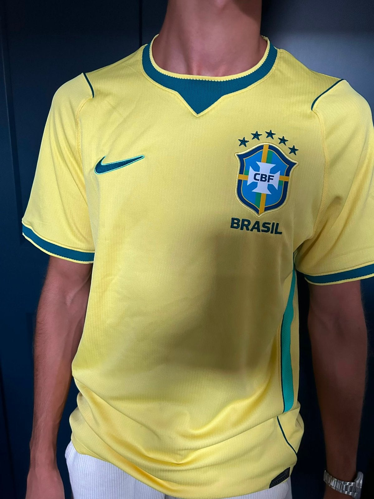 Brasil 2026 Nike voetbalshirt, Verzamelen, Ophalen, Gebruikt, Shirt