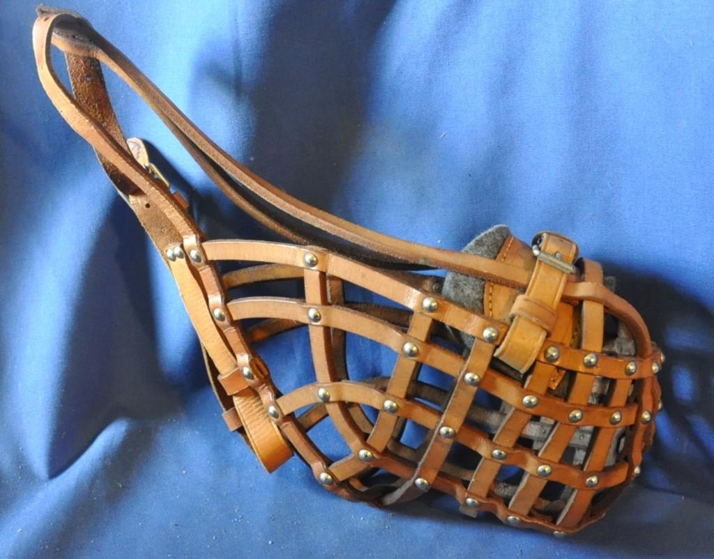 museliere en cuir pour chien de très grande taille, Ophalen of Verzenden, Zo goed als nieuw
