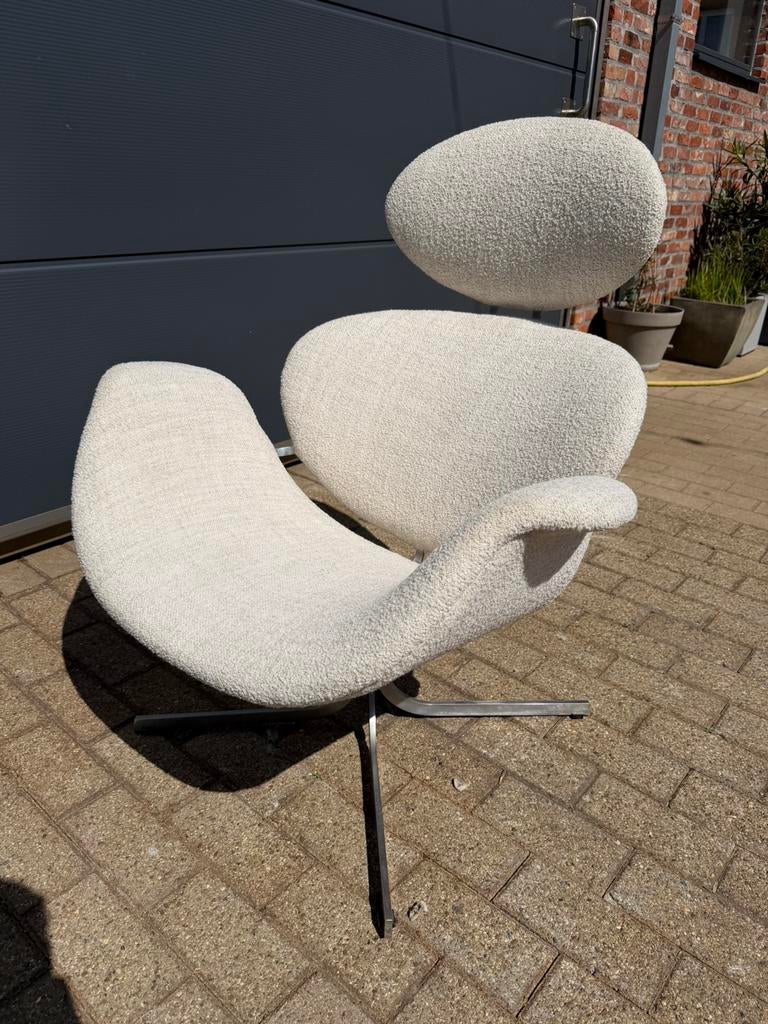 Artifort Big Tulip 1ste éditie P. Paulin Beige/écru Bouclé, Ophalen of Verzenden, B&B italia cassina vitra knoll togo mah jong sede edra leolux