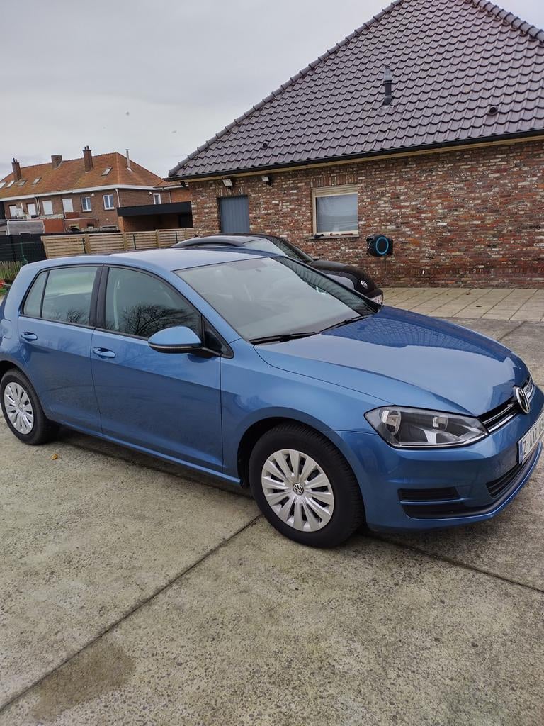 VW golf 7 2014  SLECHTS  66.000KM 1.2 TSI BLEUMOTION!, Auto's, Voorwielaandrijving, Euro 5, Stof, Blauw