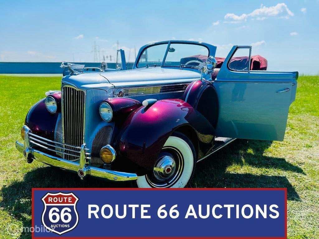 Packard One-Twenty Cabriolet Sedan | 1940 | Route 66 Auction, Auto's, Oldtimers, Overige merken, Zwart, Bedrijf, Handgeschakeld