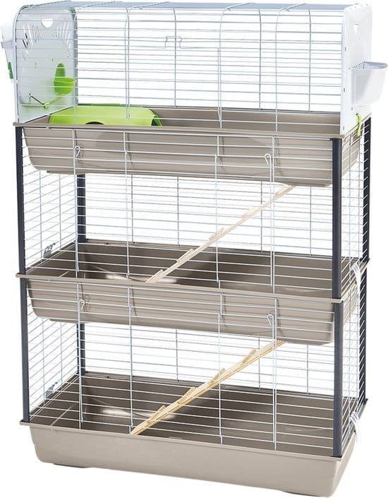 Savic Caesar 3 Triple knaagdierkooi 100x50x143, Dieren en Toebehoren, Ophalen, Kooi, Gebruikt, Cavia