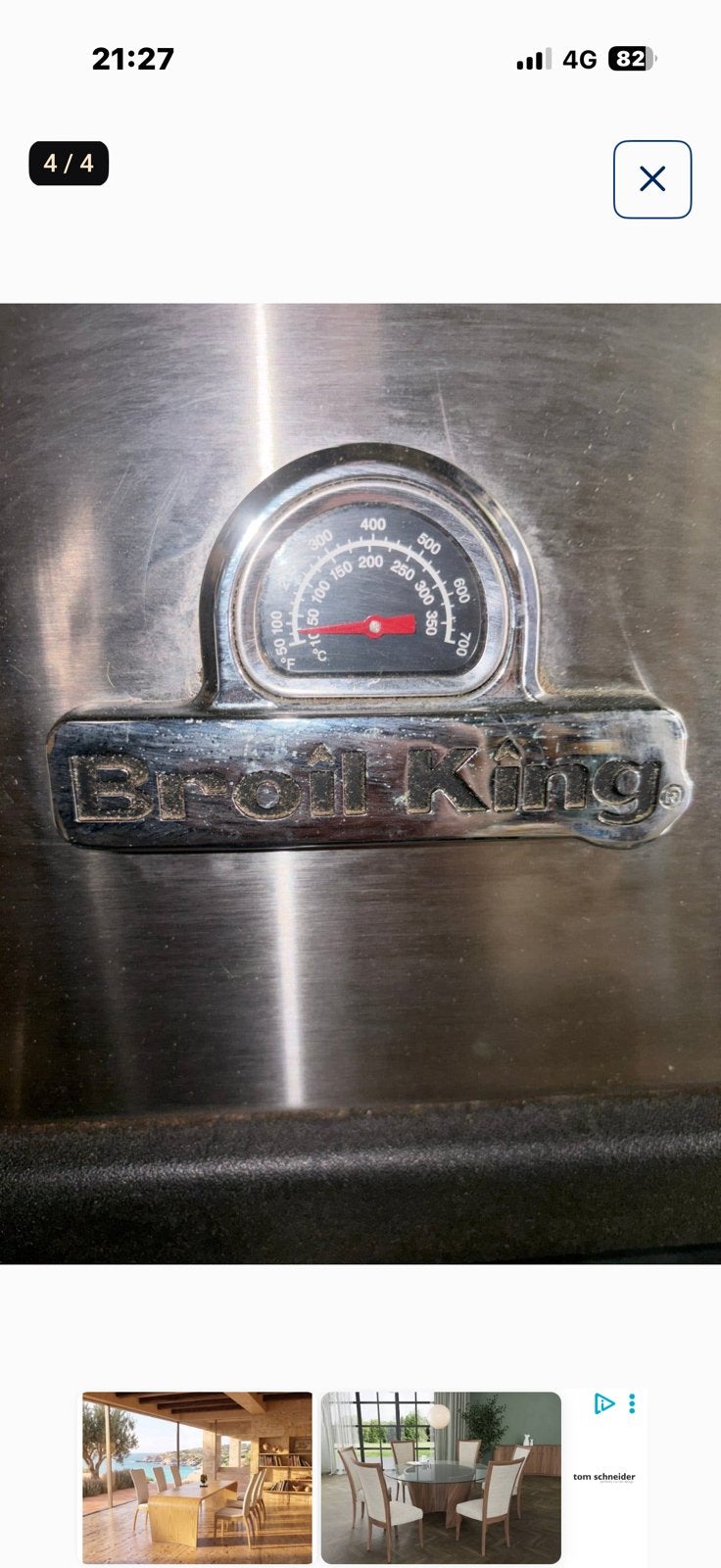 Gaz pour barbecue, Enlèvement, Utilisé