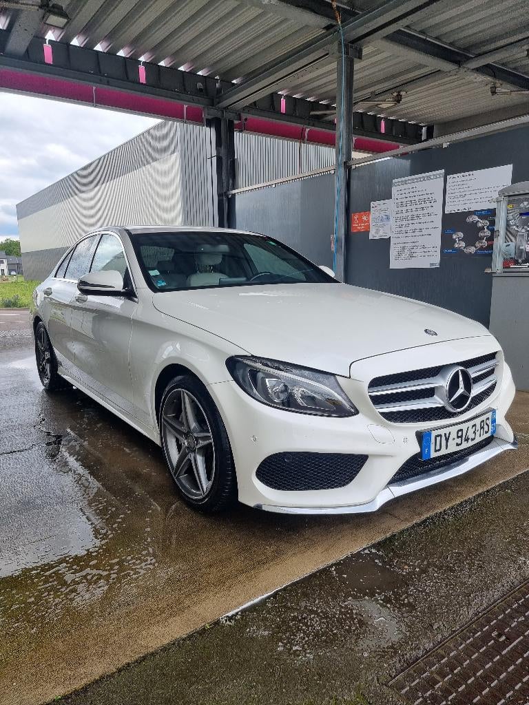Mercedes C200 - AMG Line, Auto's, Mercedes-Benz, Wit, Leder, Particulier, Sound system