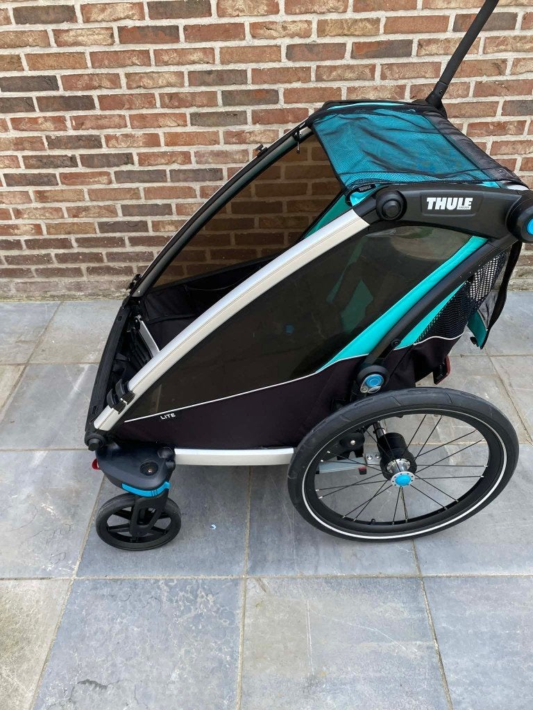 Thule chariot Lite 2, Fietsen en Brommers, Ophalen, Opvouwbaar, Zo goed als nieuw, Tule
