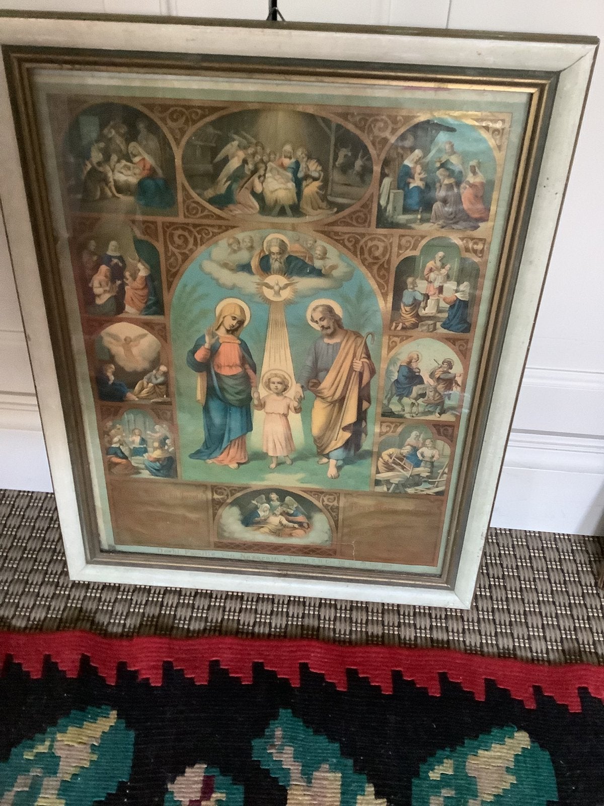 Religieuze oude prent, Antiek en Kunst, Ophalen