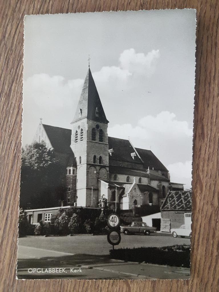 Postkaart Opglabbeek Kerk, Verzamelen, Postkaarten | België, Gelopen, Limburg, 1960 tot 1980, Ophalen of Verzenden