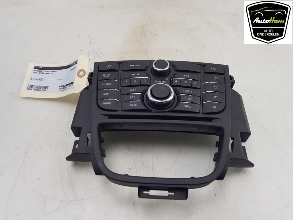 RADIOBEDIENING PANEEL Opel Astra J GTC (PD2 / PF2), Gebruikt, Opel