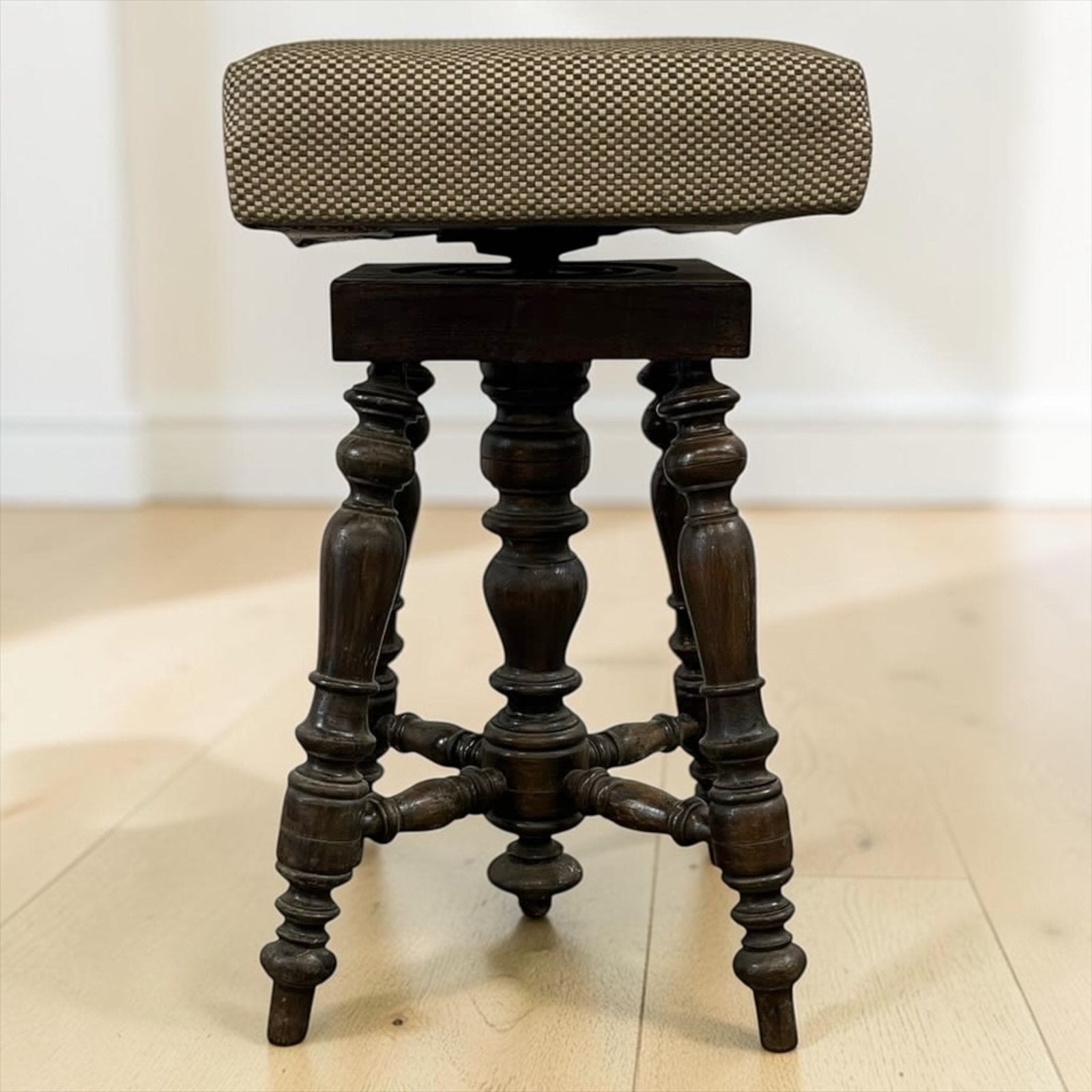 Vintage draaibare pianokruk/ stool / werk kruk, Antiek en Kunst, Ophalen