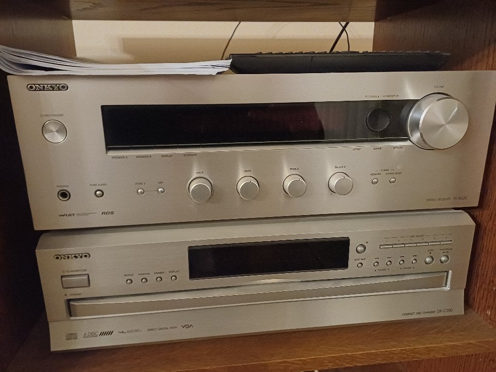Stereo Onkyo met boxen Akai, Ophalen, Zo goed als nieuw, Cd-speler, Overige merken