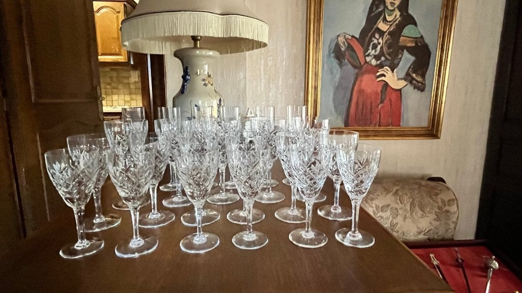 Verres Val St Lambert (23 verres), Antiek en Kunst, Ophalen