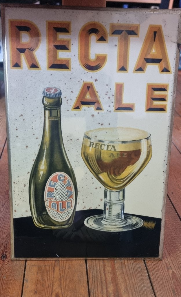 Plaque publicitaire Recta Ale, Enlèvement ou Envoi