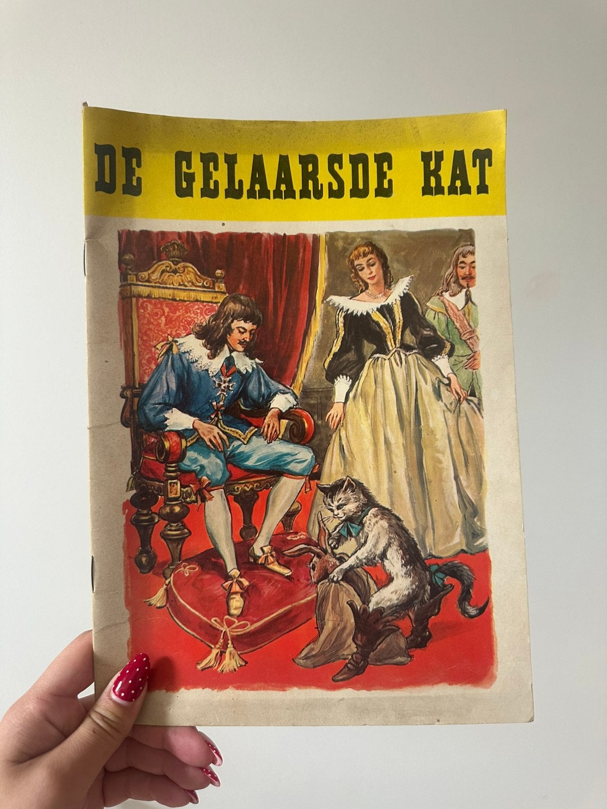 Vintage gelaarsde kat, Ophalen of Verzenden, Zo goed als nieuw