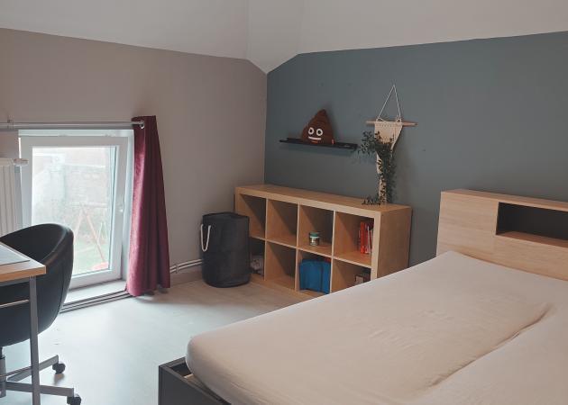 Chambre à louer dans maison avec jardin à Jurbise, Immo, Appartements & Studios à louer, Province de Hainaut, Moins de 20 m²