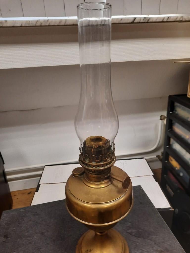 Antieke olielamp, Antiek en Kunst, Ophalen
