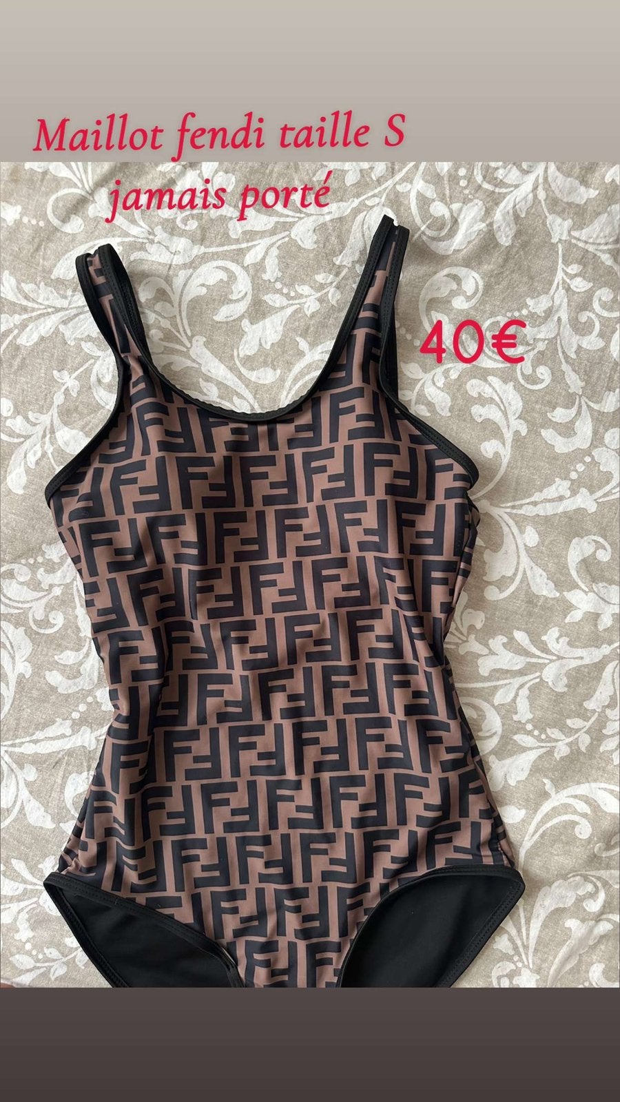 Maillot de bain femme S, Kleding | Dames, Badmode en Zwemkleding, Ophalen of Verzenden, Zo goed als nieuw, Bruin, Badpak