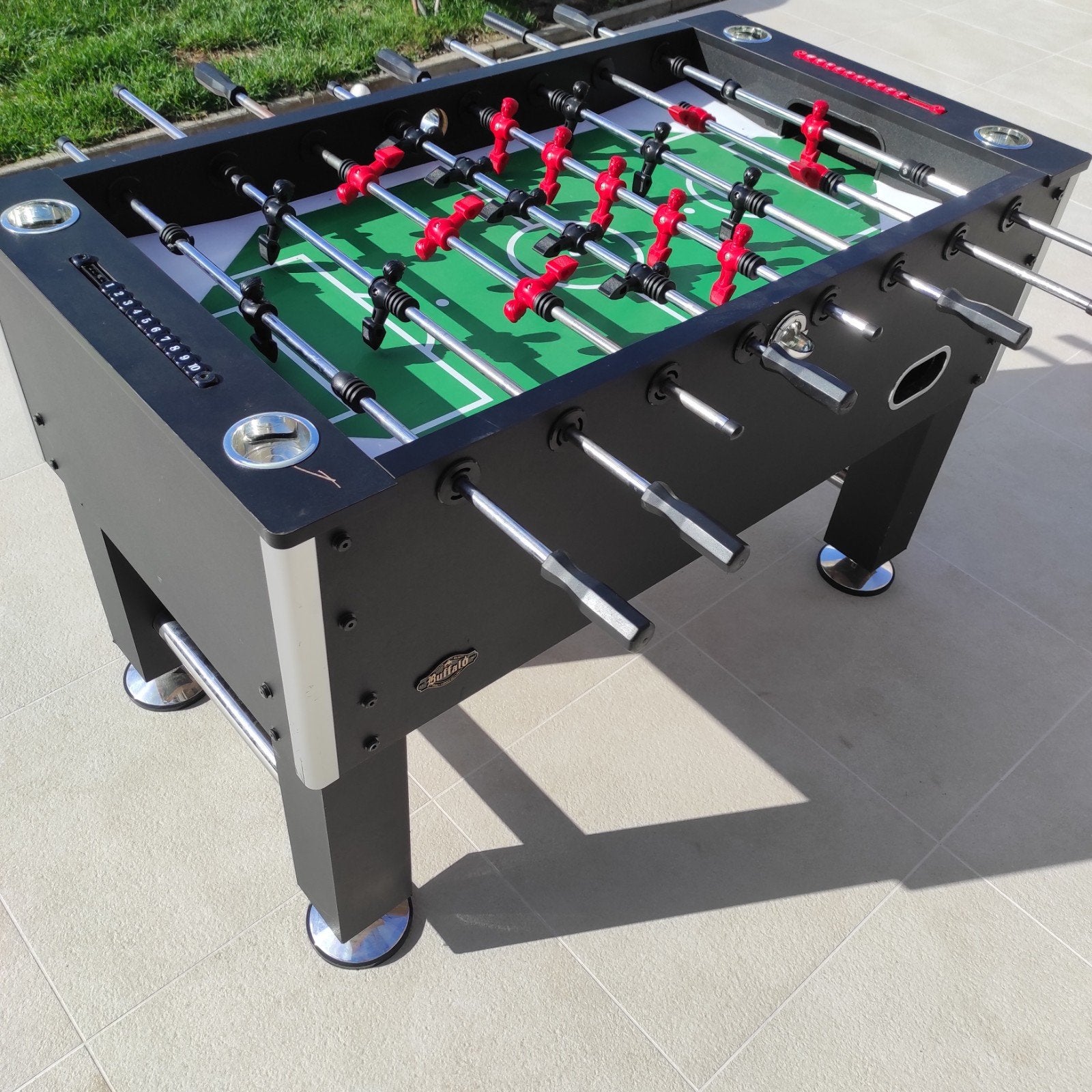 zwarte Voetbaltafel Buffalo, Ophalen