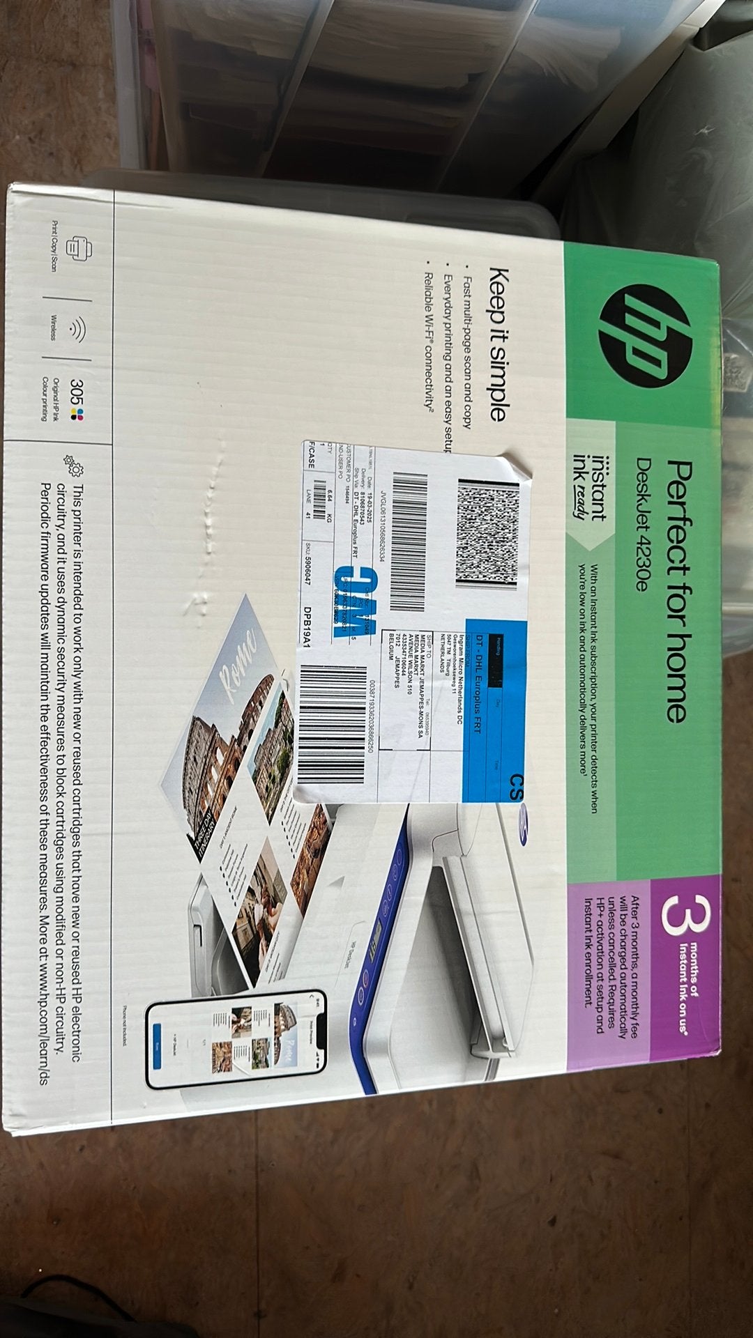 Hp deskjet 4230e, Ophalen, Inkjetprinter, Ingebouwde Wi-Fi, Zo goed als nieuw
