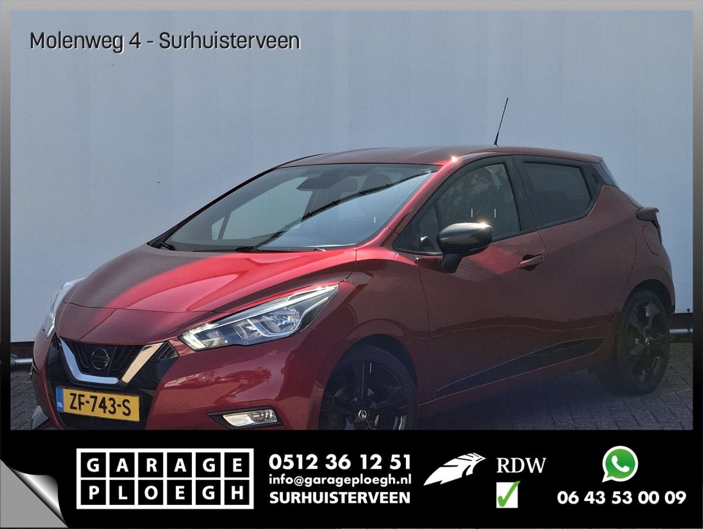 Nissan Micra 1.0 IG-T N-Sport Navi Cam Carplay 5 portes Voll, Rouge, Achat, Entreprise, Electronic Stability Program (ESP)