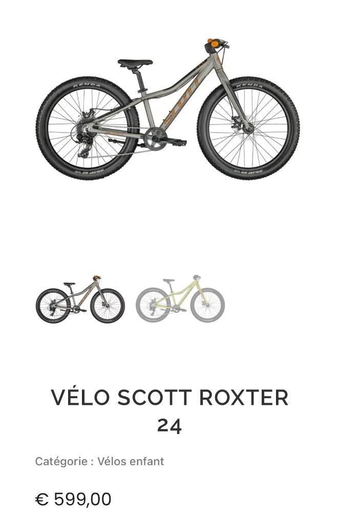 Vélo enfant Scott Roxter 24 comme neuf, Enlèvement, Comme neuf