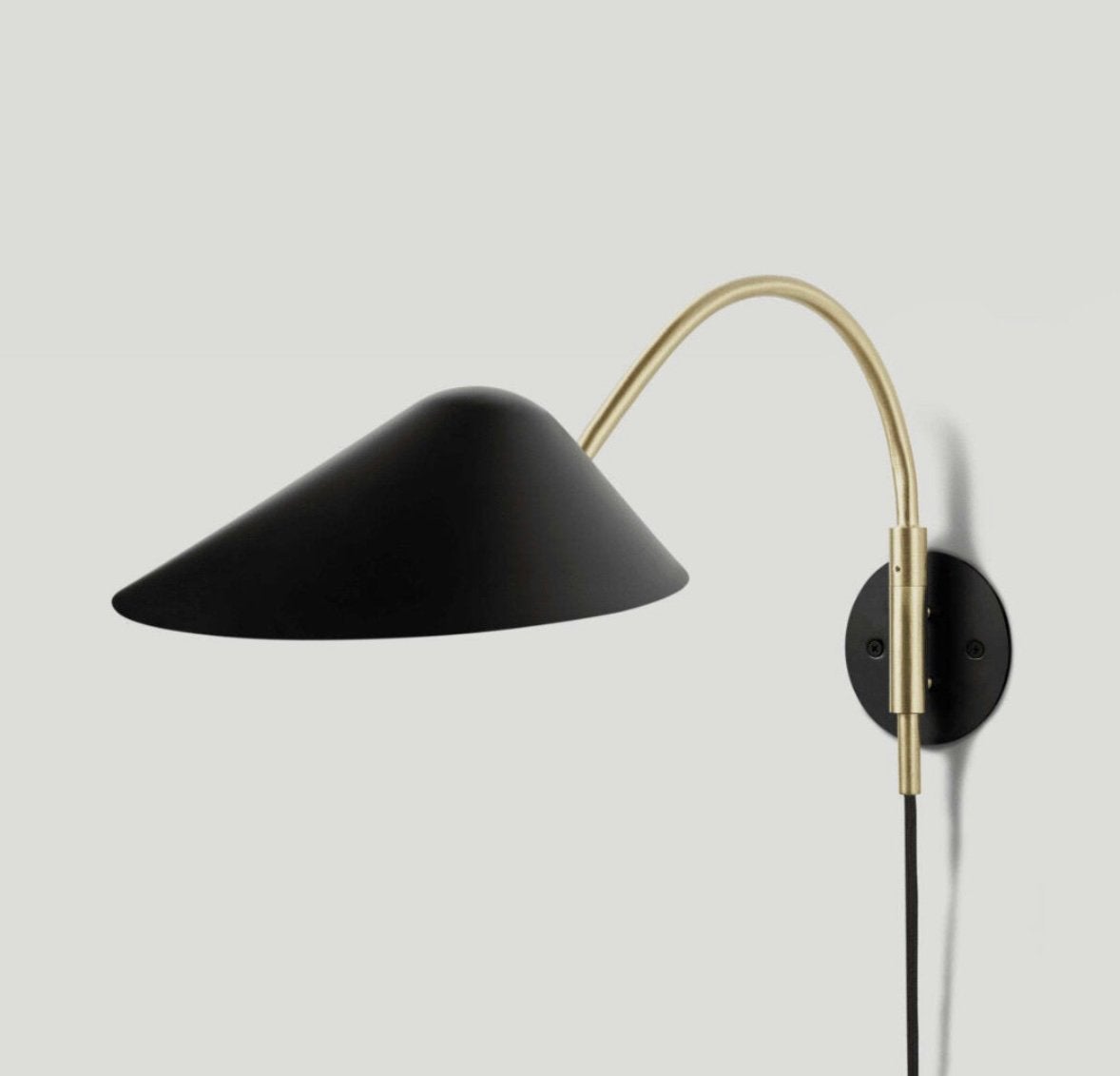 Set van 2 plug-in nachtlampen/wandlampen, Ophalen, Zwart, Met schakelaar, E14 (klein)