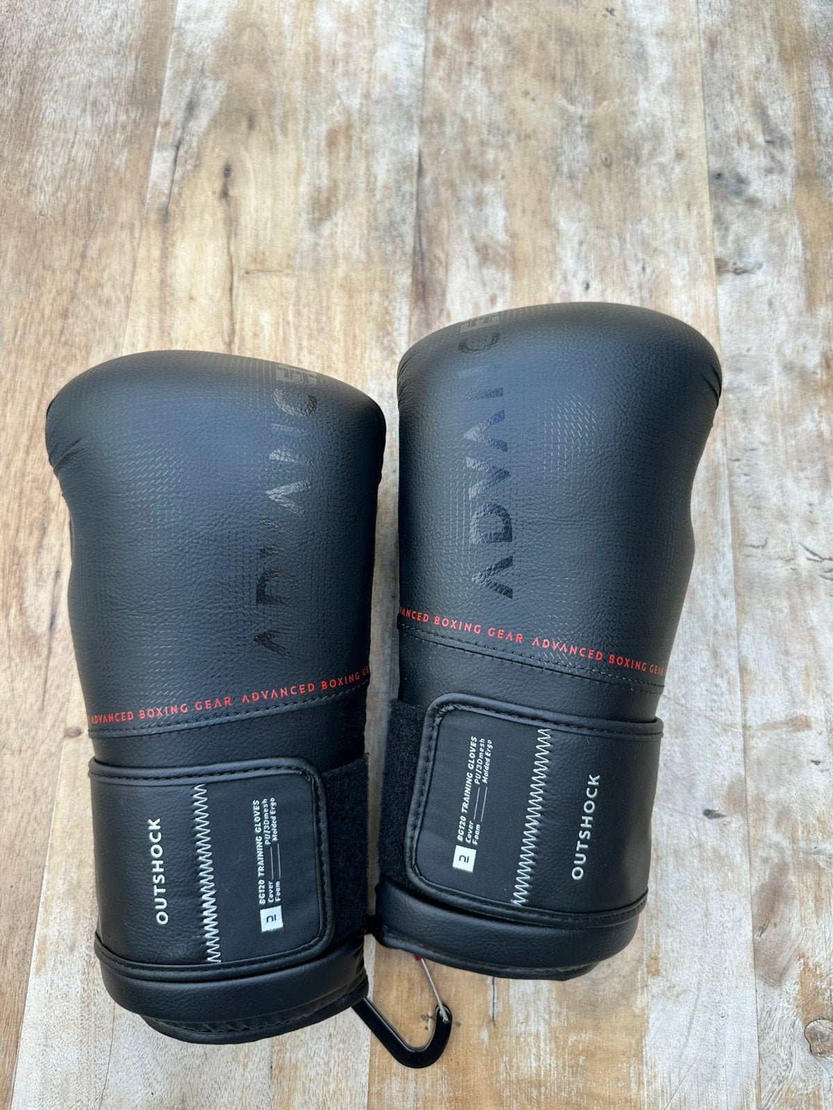 Outshock BG120 bokshandschoenen van Decathlon (12 oz)., Enlèvement, Comme neuf, Gants de boxe