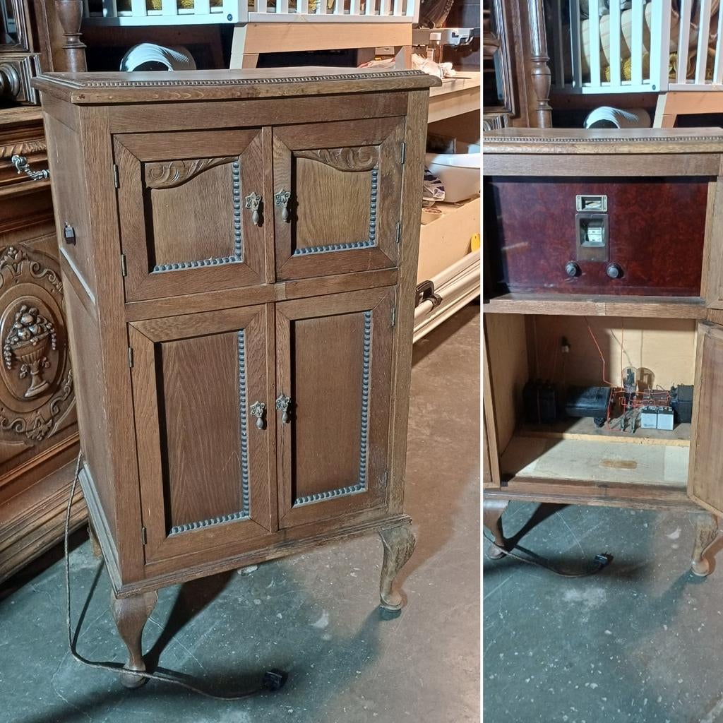 Jaren 1920 authentieke radio KASTMODEL, MOOI OBJECT, Antiek en Kunst, Ophalen