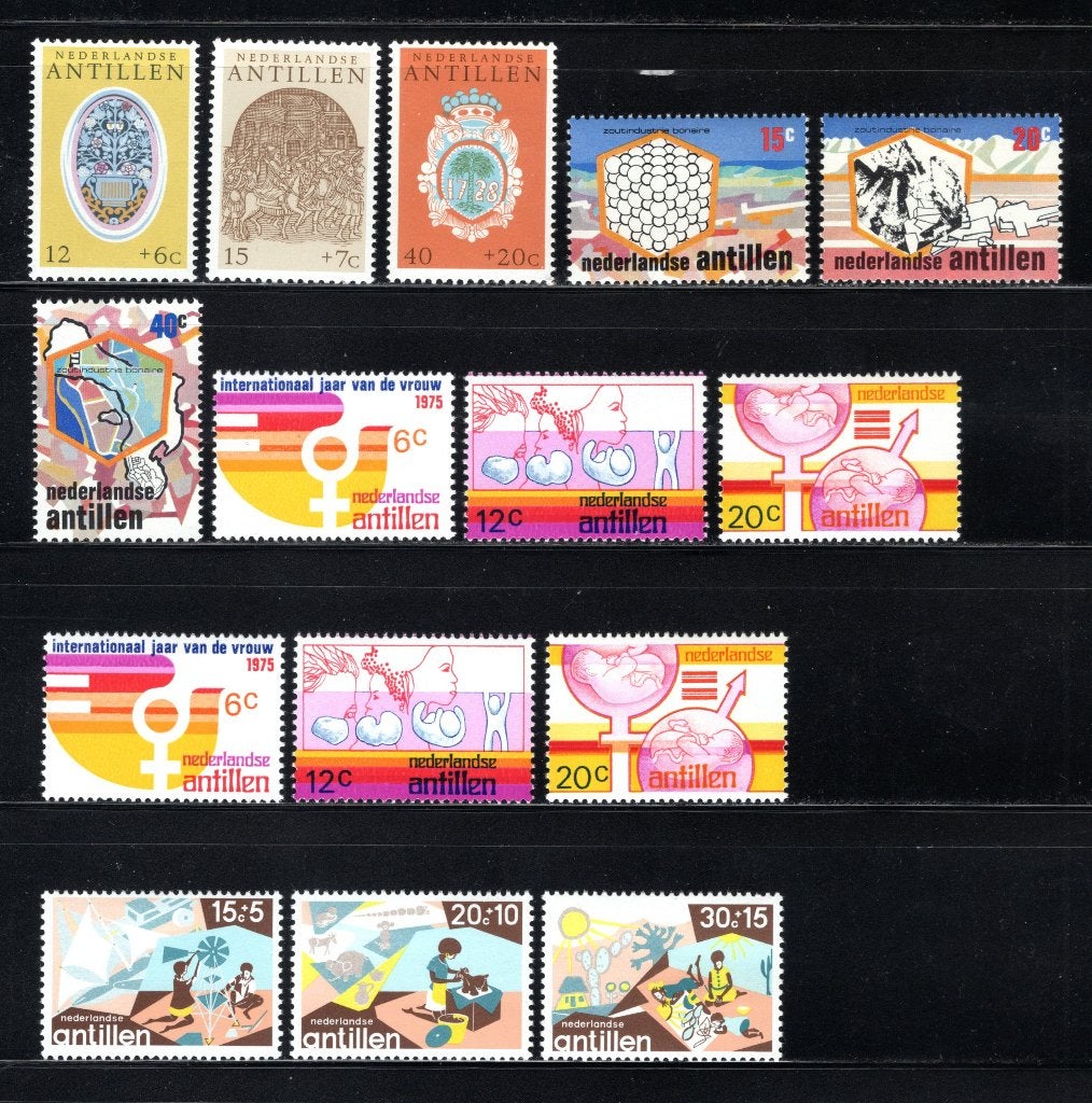 NL. ANTILLES Lot 1975 MH/MNH, Timbres & Monnaies, Timbres | Antilles néerlandaises, Envoi, Non oblitéré